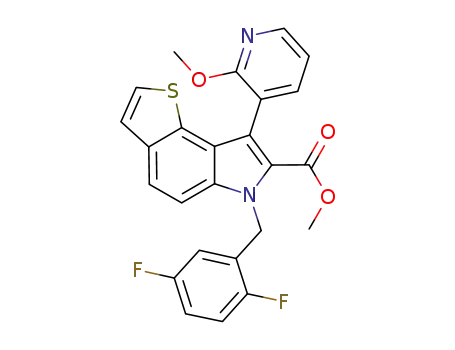 Molecular Structure of 1037763-23-7 (C<sub>25</sub>H<sub>18</sub>F<sub>2</sub>N<sub>2</sub>O<sub>3</sub>S)