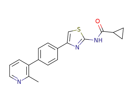 cyclopropanecarboxylic acid {4-[4-(2-methylpyridin-3-yl)phenyl]thiazol-2-yl}amide