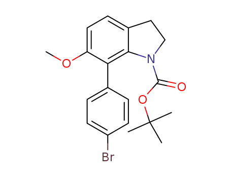tert-butyl 7-(4-bromophenyl)-6-methoxyindoline-1-carboxylate