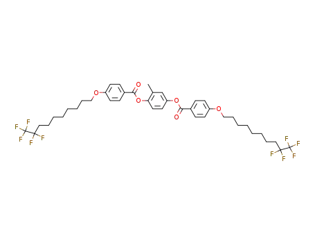 Molecular Structure of 408492-80-8 (2,5-bis[(4'-(n-(pentafluoroethyl)octyloxy)benzoyl)oxy]toluene)