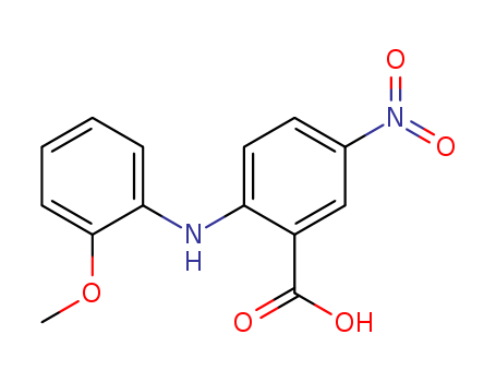 Benzoic acid, 2-[(2-methoxyphenyl)amino]-5-nitro-