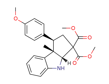 (1R,3aR,8bS)-dimethyl 1-(4-methoxyphenyl)-8b-methyl-1,3a,4,8b-tetrahydrocyclopenta[b]indole-3,3(2H)-dicarboxylate