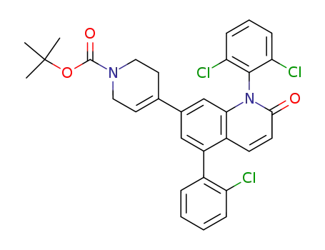 tert-butyl 4-[5-(2-chlorophenyl)-1-(2,6-dichlorophenyl)-2-oxo-1,2-dihydroquinolin-7-yl]-3,6-dihydropyridine-1(2 H)-carboxylate