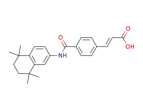 Molecular Structure of 1149744-46-6 ((2E)-3-[4-[(5,6,7,8-tetrahydro-5,5,8,8-tetramethyl-2-naphthyl)carbamoyl]phenyl]propenoic acid)