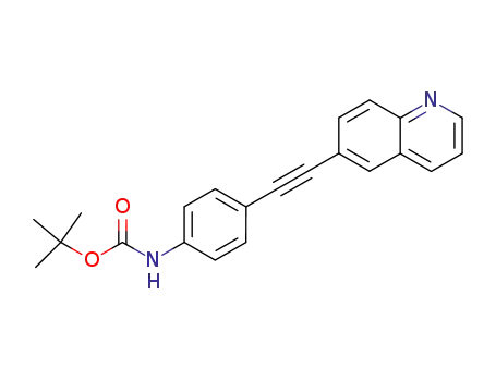 (4-quinolin-6-ylethynyl-phenyl)-carbamic acid <i>tert</i>-butyl ester