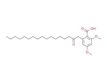 Benzoic acid, 2,4-dimethoxy-6-(2-oxoheptadecyl)-