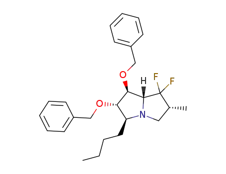 (2R,5S,6S,7S,7aR)-6,7-bis(benzyloxy)-5-butyl-1,1-difluoro-2-methylhexahydro-1H-pyrrolizine