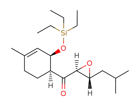 ((2S,3R)-3-Isobutyl-oxiranyl)-((1S,2R)-4-methyl-2-triethylsilanyloxy-cyclohex-3-enyl)-methanone