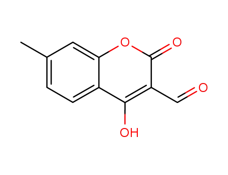 2H-1-Benzopyran-3-carboxaldehyde, 4-hydroxy-7-methyl-2-oxo-