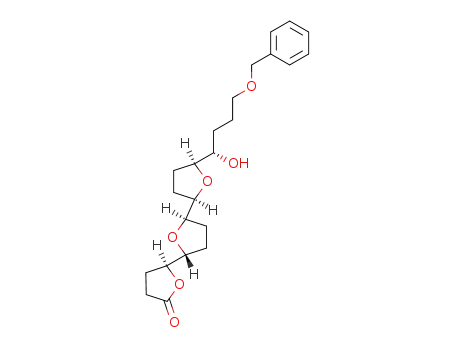 (2S,2'R,5'R,2''R,5''S)-5''-((S)-4-Benzyloxy-1-hydroxy-butyl)-hexahydro-[2,2';5',2'']terfuran-5-one