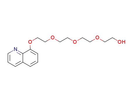 Molecular Structure of 77544-61-7 (Ethanol, 2-[2-[2-[2-(8-quinolinyloxy)ethoxy]ethoxy]ethoxy]-)