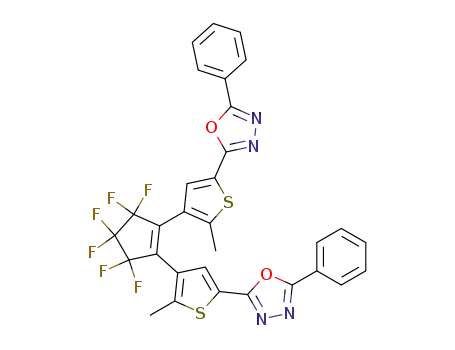 1,2-bis[2-methyl-5-(5-phenyl-1,3,4-oxadiazol-2-yl)-3-thienyl]hexafluorocyclopentene