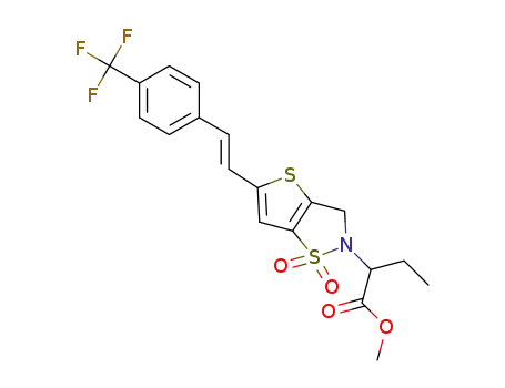 C<sub>19</sub>H<sub>18</sub>F<sub>3</sub>NO<sub>4</sub>S<sub>2</sub>