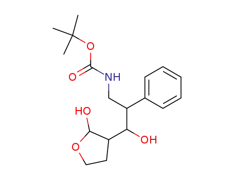 Carbamic acid,
[3-hydroxy-2-phenyl-3-(tetrahydro-2-hydroxy-3-furanyl)propyl]-,
1,1-dimethylethyl ester