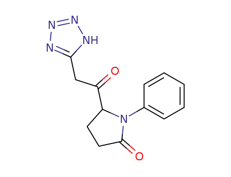 1-phenyl-5-(tetrazol-5-ylacetyl)pyrrolidin-2-one