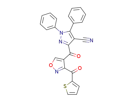 1,5-diphenyl-3-[3-(thienyl-2-carbonyl)-isoxazole-4-carbonyl]-1H-pyrazole-4-carbonitrile