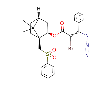 10-phenylsulfonylisobornyl 3-azido-2-bromo-3-phenylpropenoate