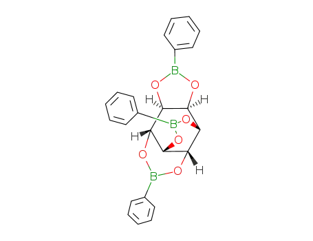 Molecular Structure of 69814-44-4 (rac-1:2,3:5,4:6-O<sup>1</sup>:O<sup>2</sup>,O<sup>3</sup>:O<sup>5</sup>,O<sup>4</sup>:O<sup>6</sup>-tris(phenylboronato)-myo-inositol)