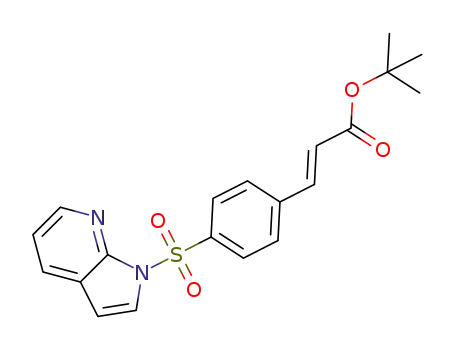 (E)-tert-butyl 3-(4-(1H-pyrrolo[2,3-b]pyridin-1-ylsulfonyl)phenyl)acrylate