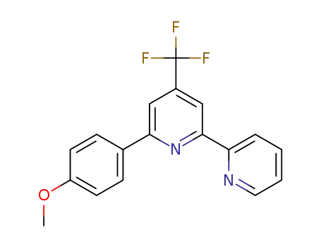Molecular Structure of 1453810-27-9 (6-(4-methoxyphenyl)-4-(trifluoromethyl)-2,2'-bipyridine)