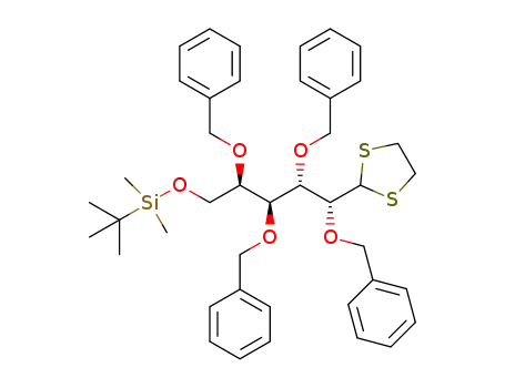 2,3,4,5-tetra-O-benzyl-6-O-tert-butyldimethylsilyl-D-galactose ethylene dithioacetal