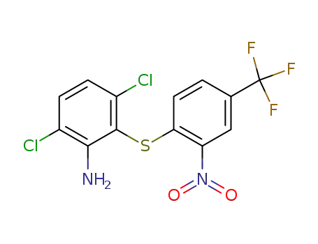 Benzenamine, 3,6-dichloro-2-[[2-nitro-4-(trifluoromethyl)phenyl]thio]-