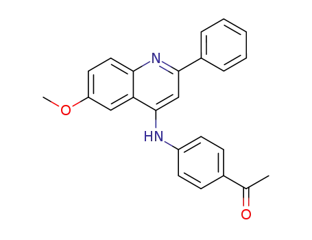 4-(4-acetyl phenyl amino)-6-methoxy-2-phenylquinoline