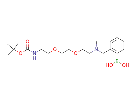 5,8-Dioxa-2,11-diazadodecanoic acid,
12-(2-boronophenyl)-11-methyl-, 1-(1,1-dimethylethyl) ester
