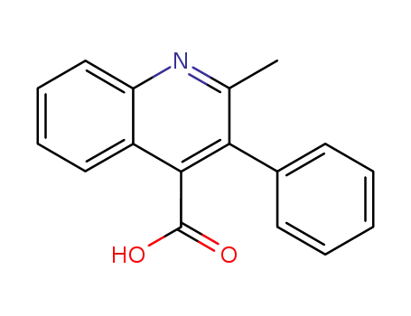 Molecular Structure of 6319-87-5 (2-methyl-3-phenylquinoline-4-carboxylate)