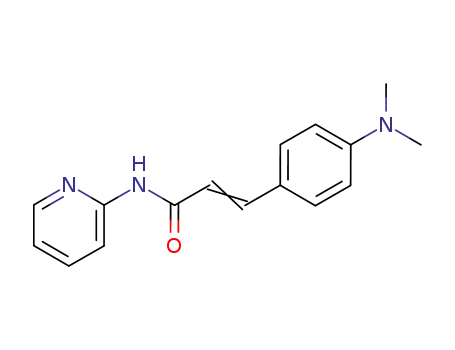 Molecular Structure of 882863-53-8 (3-(4-dimethylaminophenyl)-N-pyridin-2-yl-acrylamide)