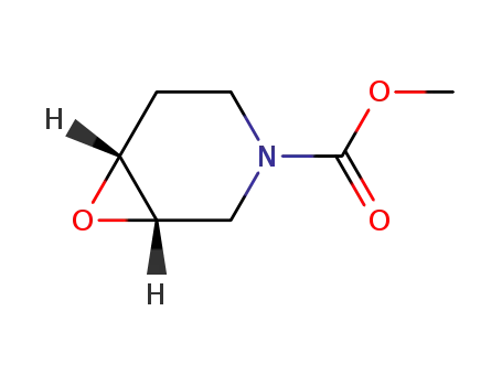 Molecular Structure of 81396-51-2 (methyl 7-oxa-3-azabicyclo[4.1.0]heptane-3-carboxylate)