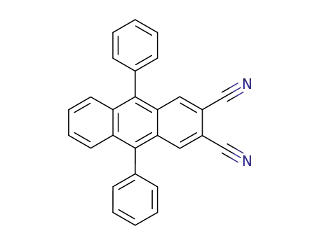 Molecular Structure of 18084-19-0 (2,3-Anthracenedicarbonitrile, 9,10-diphenyl-)