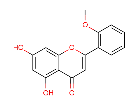 4H-1-Benzopyran-4-one, 5,7-dihydroxy-2-(2-methoxyphenyl)-