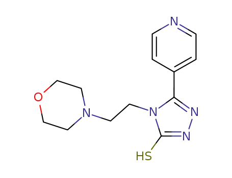 Molecular Structure of 324075-01-6 (3H-1,2,4-Triazole-3-thione,
2,4-dihydro-4-[2-(4-morpholinyl)ethyl]-5-(4-pyridinyl)-)