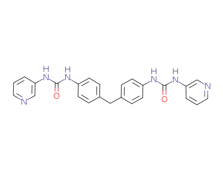 Molecular Structure of 195371-54-1 (Urea, N,N''-(methylenedi-4,1-phenylene)bis[N'-3-pyridinyl-)
