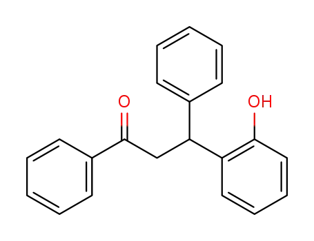 Molecular Structure of 4376-83-4 (β-(2-Hydroxyphenyl)-β-phenylpropiophenone)
