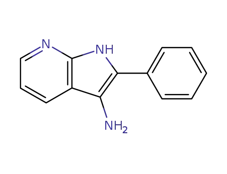 Molecular Structure of 23616-66-2 (2-Phenyl-1H-pyrrolo[2,3-b]pyridin-3-amine)