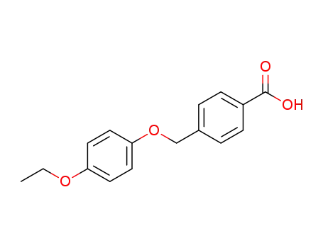 Molecular Structure of 438464-97-2 (4-(4-ETHOXY-PHENOXYMETHYL)-BENZOIC ACID)