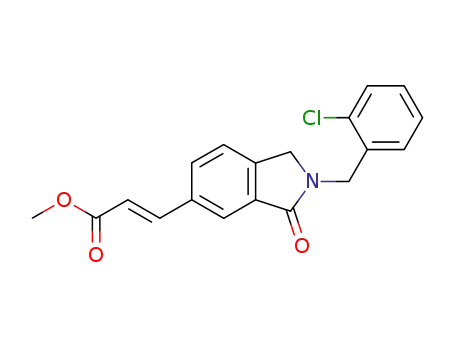 2-Propenoic acid,
3-[2-[(2-chlorophenyl)methyl]-2,3-dihydro-3-oxo-1H-isoindol-5-yl]-,
methyl ester, (2E)-