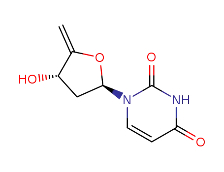 Molecular Structure of 58096-66-5 (Uridine, 4',5'-didehydro-2',5'-dideoxy-)