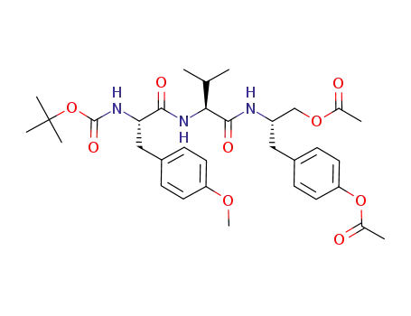 (N-t-butoxycarbonyl-O-methyl-L-tyrosyl)-L-valyl-(di-O-acetyl-L-tyrosinol)