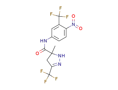 3-methyl-5-trifluoromethyl-3,4-dihydro-2H-pyrazole-3-carbothioic acid (4-nitro-3-trifluoromethyl-phenyl)-amide