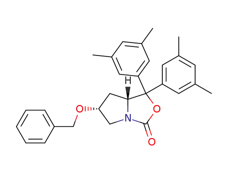6-benzyloxy-1,1-bis-(3,5-dimethylphenyl)-tetrahydro-pyrrolo[1,2-c]oxazol-3-one
