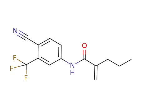 N-[4-cyano-3-(trifluoromethyl)phenyl]-2-methylene-pentanamide