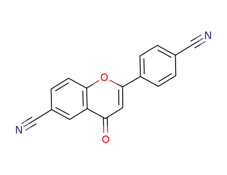 4H-1-Benzopyran-6-carbonitrile, 2-(4-cyanophenyl)-4-oxo-
