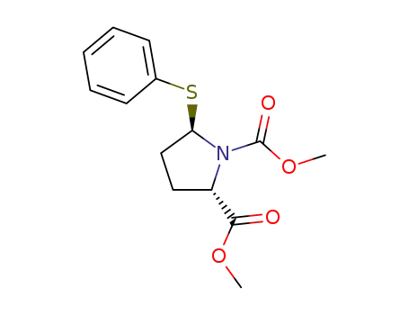 trans-5-phenylsulfanyl-pyrrolidine-1,2-dicarboxylic acid dimethyl ester