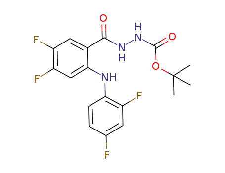 <i>N</i>'-[2-(2,4-difluoro-phenylamino)-4,5-difluoro-benzoyl]-hydrazinecarboxylic acid <i>tert</i>-butyl ester