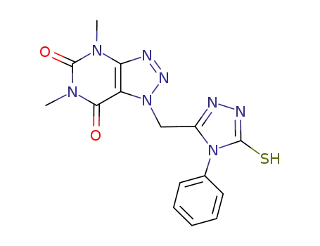 1-[(5-mercapto-4-phenyl-1,2,4-triazol-3-yl)methyl]-4,6-dimethyl-1H-[1,2,3]triazolo[4,5-d]pyrimidine-5,7(4H,6H)-dione