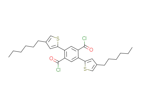 2,5-bis[2'-(4'-hexylthienyl)]-1,4-benzenedicarboxylic acid dichloride