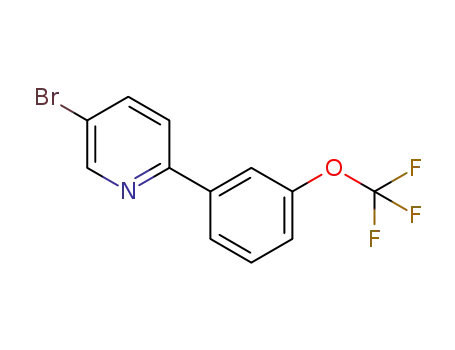 Molecular Structure of 1449578-59-9 (5-bromo-2-(3-(trifluoromethoxy)phenyl)pyridine)